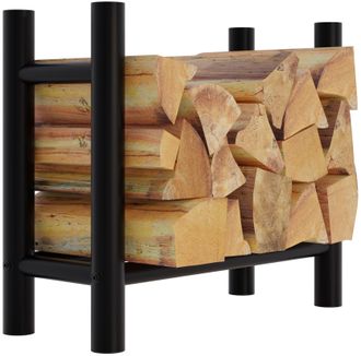 Clp Clp - Le&ntilde;ero Medya De Metal Negro Redonda 30x60x60 Cm