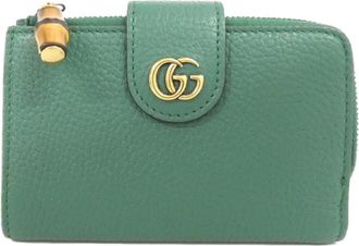 Gucci Emerald Green Leather Wallet (Bi-Fold) (Pre-Owned)