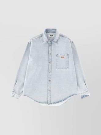 Msgm long sleeve shirt chest pocket