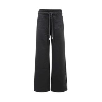Off-white Sweatpants, female, Black, 2XL, Elasticated Track Trousers in Techno Fabric