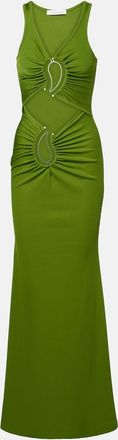 CHRISTOPHER ESBER Abito lungo Paisley con cut-out