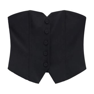 Imperial Top Bustier con Escote Coraz&oacute;n - Tops - Mujer - Negro - M