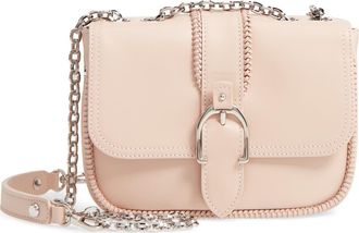 Longchamp Amazone Leather Crossbody Bag in Powder Pink at Nordstrom