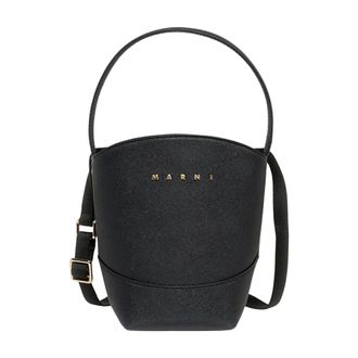 Marni Flower Basket Crossbody Tas - unisex - Tassen - Zwart - Maat: ONE Size Polyamide