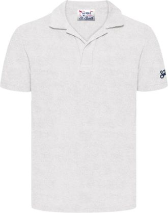 MC2 Saint Barth Heren Katoenen Polo Shirt Korte Mouw - Heren - Polos - Wit - XL - Katoen - Tops
