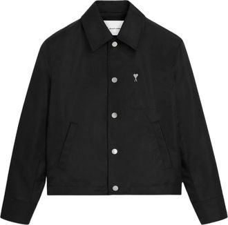 Ami De Coeur Jas met Studs en Knopen - Heren - Zomerjassen - Zwart - L - Katoen - Jassen