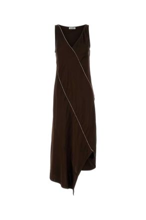 Jil Sander Chocolate Satin Dress