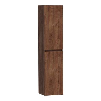 Marcel Breuer Joy badkamerkast - 160x35x35cm - 2 deuren - greeploos - links- of rechtsdraaiend - Forest Cacao