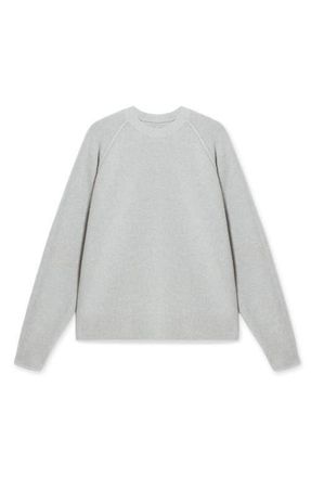 Fortela Harvard Wool Crewneck Sweater with Raglan Sleeve in Melange at Nordstrom, Size X-Large Eu