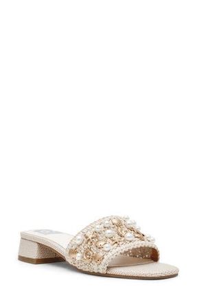 Dolce Vita Nillian Embellished Slide Sandal in Ivory at Nordstrom Rack, Size 8.5