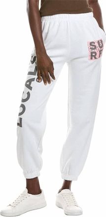 Vintage Havana Locals Only Patch Jogger In White