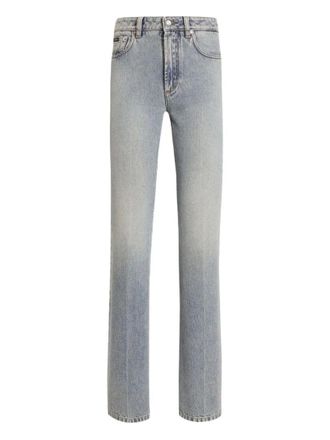 Dolce & Gabbana Blue Straight Low Rise Jeans