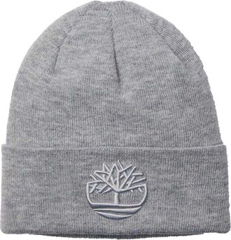 Timberland Geribde muts met logo voor volwassenen (Medium Grijs)