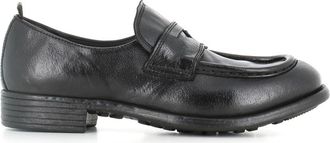 Officine Creative Zwarte leren mocassin schoen - Dames - Loafers - Zwart - 36 EU - Schoenen