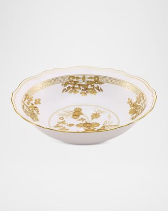 Ginori 1735 Oriente Italiano Aurum Deep Round Serving Bowl