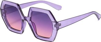 Generic Large Frame Mens And Womens Vacation Photography Sunglasses Outdoor Commuter Sports Beach Party(Purple)