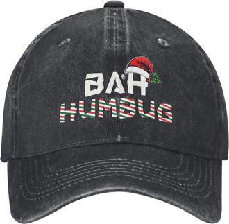 Generic Baseball Cap Bah Humbug Breathable Dad Hats Unisex Sports Hat for Travel Boys Outdoor
