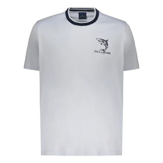 Paul & Shark Paul & Shark, T-Shirts, male, Blue, Size: 2XL Crew Neck T-Shirt