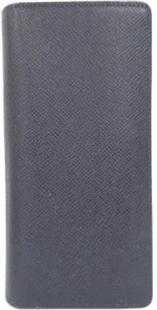 Louis Vuitton Pre-owned Wallets, male, Blue, Size: ONE SIZE Pre-owned Portefeuille Brazza Taiga Wallet