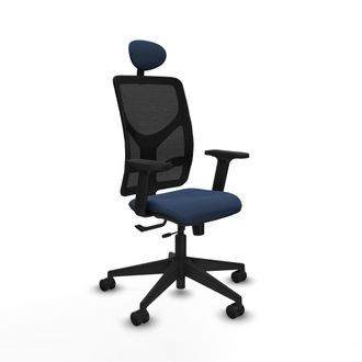 Piqueras y Crespo Silla De Oficina Piqueras Y Crespo Motilla Negro Soporte Ajustable