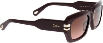 Chlo&eacute; Zonnebril - unisex - Zonnebrillen - Bruin - ONE Size - Accessoires