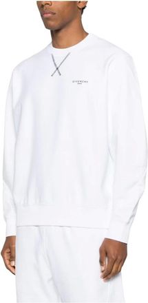 Givenchy Hoodies & sweatvesten, Heren, Wit, S, Katoen, Couture Seam Sweatshirt
