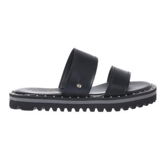 Baldinini Leather Mule - female - Baldinini - Sliders - Black - 6 1/2 UK - Shoes