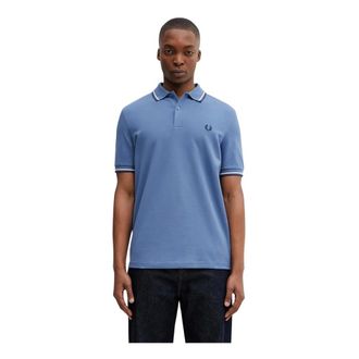 Fred Perry Tops, Heren, Blauw, M, Polo Shirts