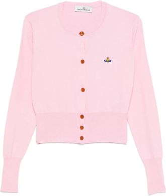 Vivienne Westwood Cardigan Bea con decorazione - Rosa