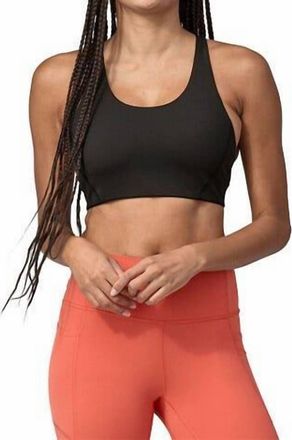 Patagonia Shadowlite Mid Impact Adjustable Bra In Black