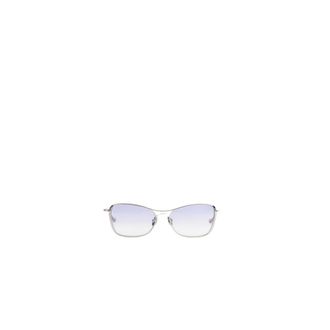Matsuda Sunglasses, unisex, Gray, ONE SIZE, Essential Blue Gradient Rectangular Sunglasses