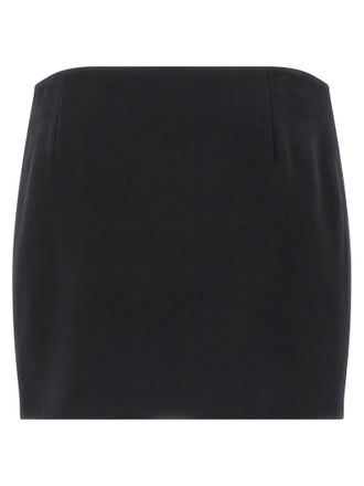 Ferragamo Wool and Cashmere Mini Skirt - Black