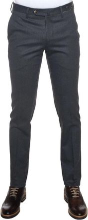 PT01 Slim Fit Flanellen Broek met Tailoring - Heren - Nette broeken - Grijs - 3XL - Wol - Broeken