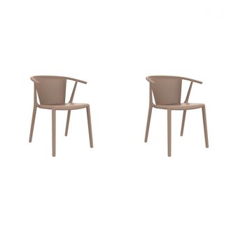 Resol Set 2 Sillas Interior, Exterior Arena Woody Flat Resol