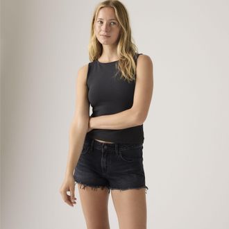 Levi's Low Shorts - Womens - 23 - Black