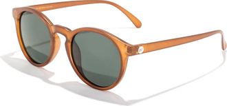 Sunski Womens Dipsea Round Sunglasses In Rust Forest