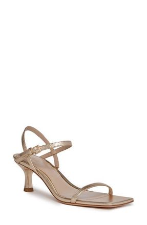 Paige Ella Ankle Strap Sandal in Light Gold at Nordstrom, Size 10.5