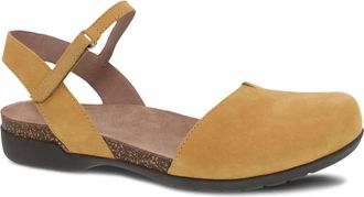 Dansko Womens Rowan Shoes In Mustard