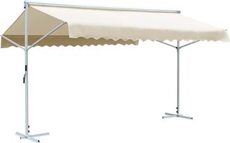 vidaXL Toldo De Pie Independiente Color Crema 500x300 Cm Vidaxl
