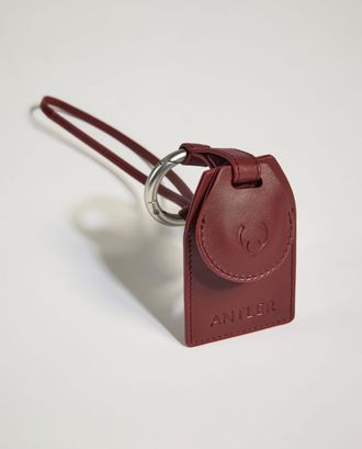 Antler Heritage Airtag Holder & Luggage Tag In Cedar