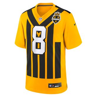 Nike Aaron Rodgers Pittsburgh Steelers Nike Mens NFL Game Jersey in Yellow | 67NM0F5S7LF-SAC