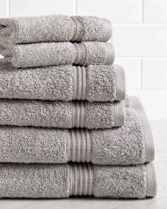 Superior Solid Soft 6Pc Absorbent Egyptian Cotton Towel Set