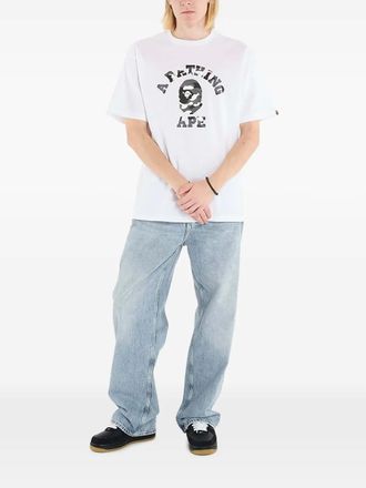 A Bathing Ape T-shirt City Camo College - Bianco