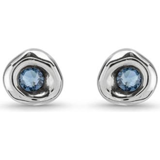 UNOde50 Sterling silver-plated earrings with crystal at Nordstrom