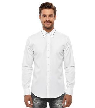 Dsquared2 White Slim Solid Shirt