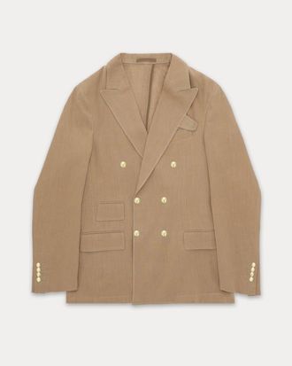 Fortela Travel Classic Linen Jacket in Beige at Nordstrom, Size 50 Eu