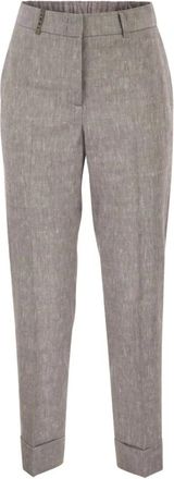 PESERICO Donna, Pantaloni, Marrone, S, new