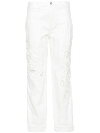 Ermanno Scervino Verfraaide broek - Wit