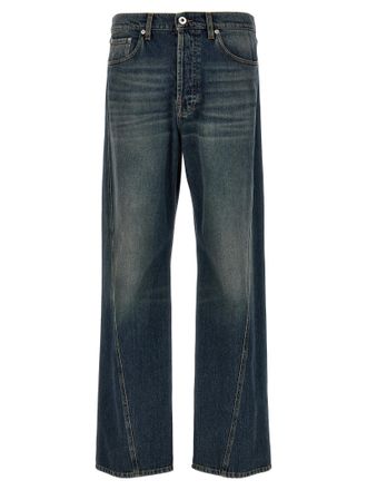 Lanvin Mens Twisted Leg Jeans