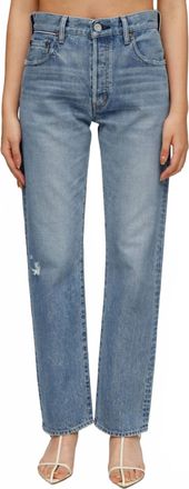 Moussy Gibraltar Straight Jeans In Blue